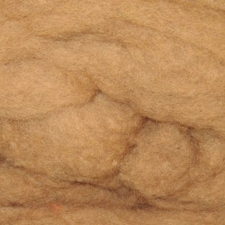 Bewitching Fibers Needle Felting Carded Wool - 8 ounce - Camel