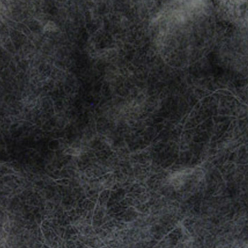 Bewitching Fibers Needle Felting Carded Wool - 8 ounce - Charcoal