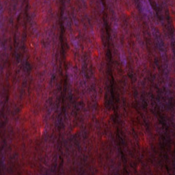 Bewitching Fibers Needle Felting Carded Wool - 8 ounce - Garnet