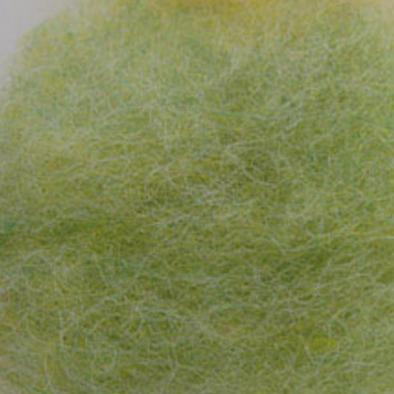 Bewitching Fibers Needle Felting Carded Wool - 1 ounce - Lime