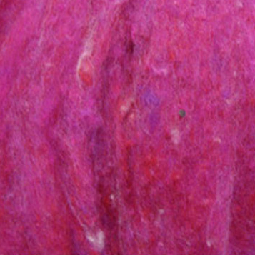 Bewitching Fibers Needle Felting Carded Wool - 1 ounce - Raspberry