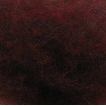 Bewitching Fibers Needle Felting Carded Wool - 8 ounce - Russet