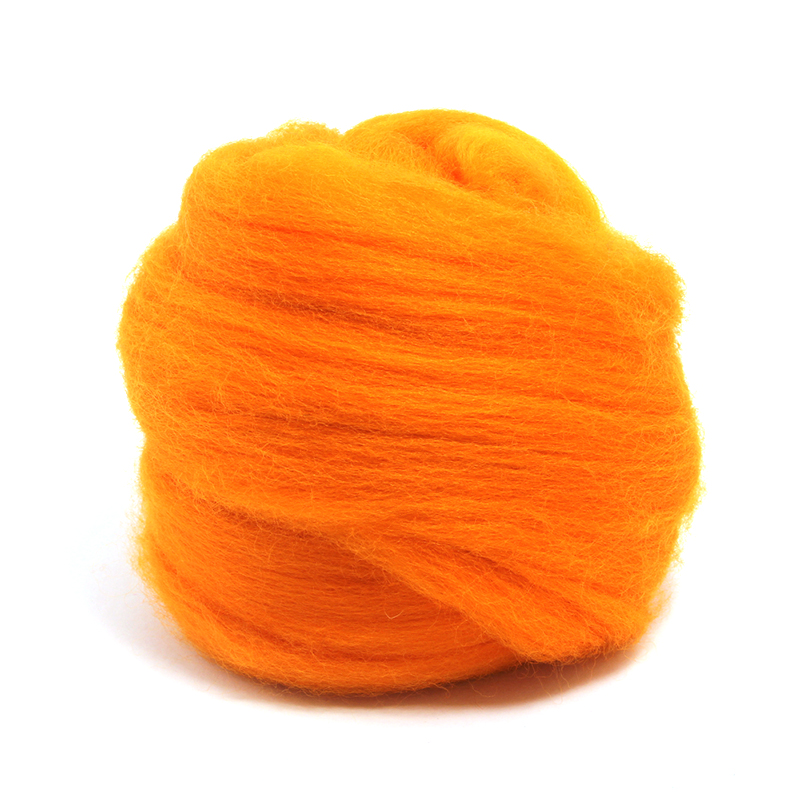 23 Micron Superfine Dyed Merino Combed Top ARM Knitting Yarn - 1 lb - Clementine 58 23 Micron Superfine Dyed Merino Combed Top ARM Knitting Yarn - 1 lb - Clementine 58