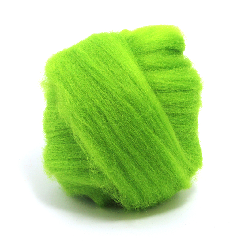23 Micron Superfine Dyed Merino Combed Top ARM Knitting Yarn - 1 lb - Chartreause 59 23 Micron Superfine Dyed Merino Combed Top ARM Knitting Yarn - 1 lb - Chartreause 59