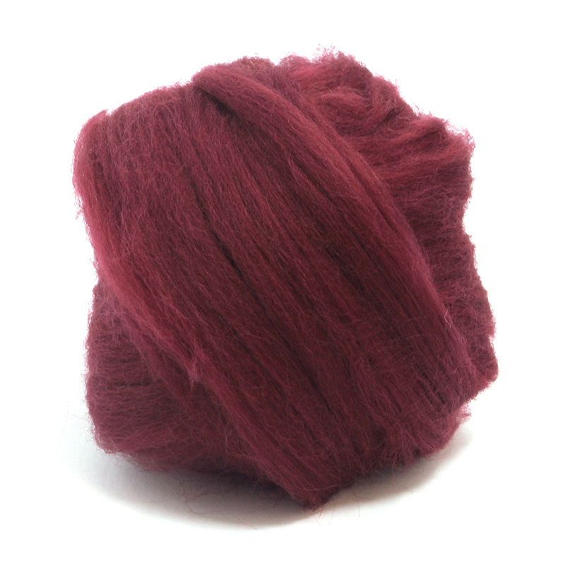 23 Micron Superfine Dyed Merino Combed Top ARM Knitting Yarn - 1 lb - Claret 5 23 Micron Superfine Dyed Merino Combed Top ARM Knitting Yarn - 1 lb - Claret 5