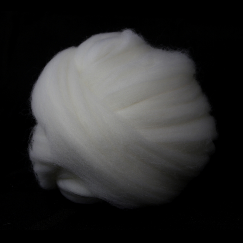 23 Micron Superfine Dyed Merino Combed Top - 4 oz - Natural 103