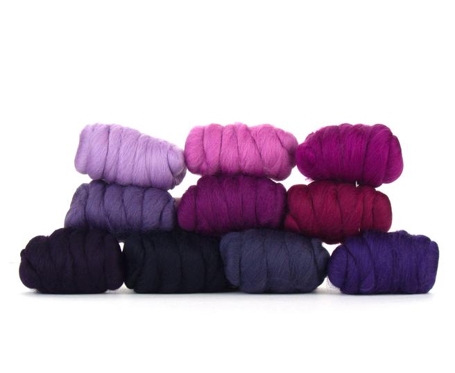 Bewitching Fibers Mini Merino Tops Collection - Berries - 10 colors Bewitching Fibers Mini Merino Tops Collection - Berries - 10 colors