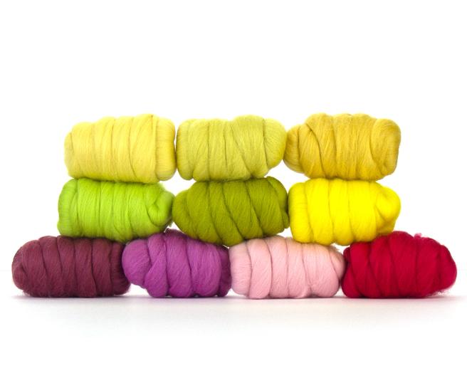 Bewitching Fibers Mini Merino Tops Collection - Garden - 10 colors Bewitching Fibers Mini Merino Tops Collection - Garden - 10 colors
