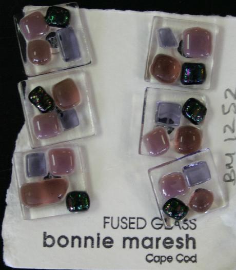 Bonnie Maresh Fused Glass Buttons - Large BM1252