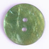 #300964 Real Mother of Pearl 18mm (2/3 inch) Round Button by Dill - Green