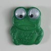 #280257 20mm Novelty Button by Dill - Green Frog