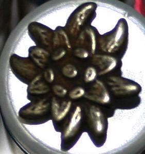 #300630 Full Metal 20mm Antique Silver Button by Dill