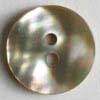 #330610 Real Mother of Pearl 15mm (5/8 inch) Round Button by Dill - Beige