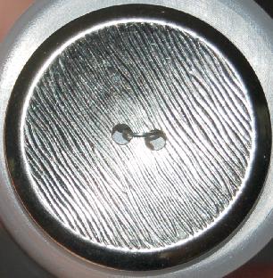 #w0920262 28mm (1 1/8 inch) Full Metal Fashion Button - Silver