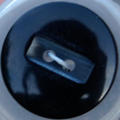 #w0920290 21mm (7/8 inch) Round Fashion Button - Black