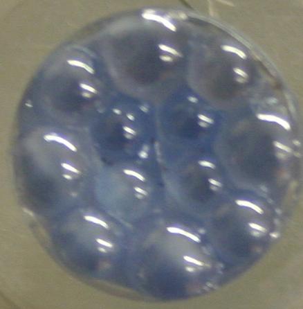 Vintage Glass Fashion Button - Periwinkle GD0960202 13mm ( 1/2 inch)