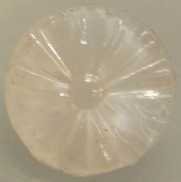 Vintage Glass Fashion Button - White GD0960205 12mm ( 7/16 inch)