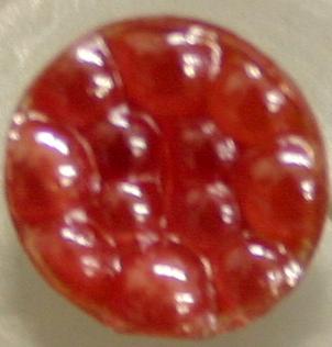 Vintage Glass Fashion Button - Red GD0960207 12mm ( 7/16 inch)