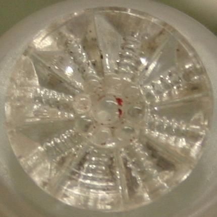 Vintage Glass Fashion Button - Clear  GD0960208 18mm ( 11/16 inch)
