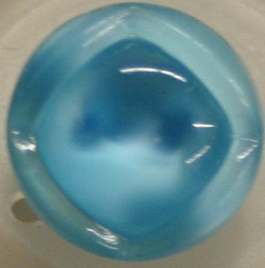 Vintage Glass Fashion Button - Turquoise GD0960225 13mm ( 1/2 inch)