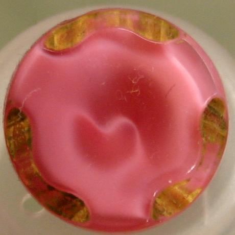 Vintage Glass Fashion Button -  Rose GD0960230 18mm ( 11/16 inch)
