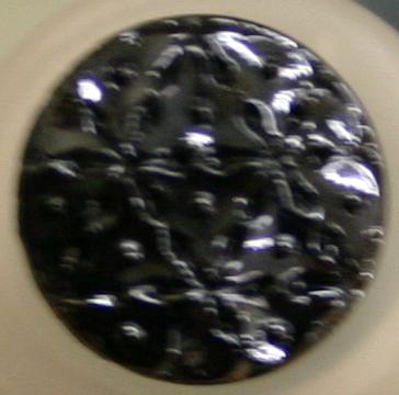 Vintage Glass Fashion Button - Black GD0960234 14mm ( 9/16 inch)