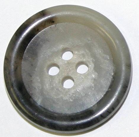 #w0260150 26mm (1 inch) Round Fashion Button - Gray
