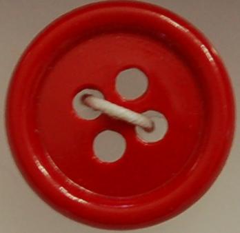 #W0920117 15mm ( 5/8 inch) Fashion Button - Red