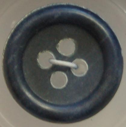 #W0920125 19mm ( 3/4 inch) Fashion Button - Blue
