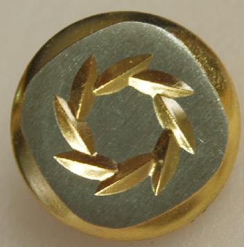 #w0920222 21mm (7/8 inch) Full Metal Fashion Button - Gold