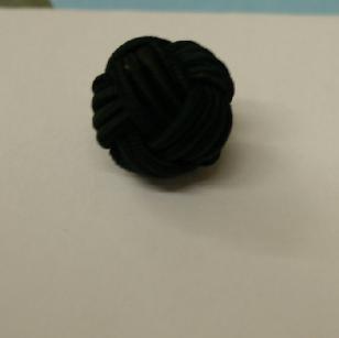 #89005370 5/8 inch (15 mm) Nylon Black Monkey Fist Button