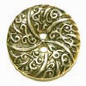 #310177 25mm Gold Metal Button from Dill