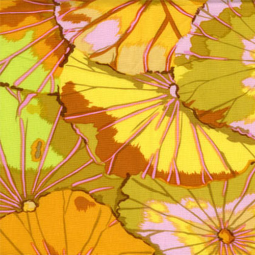 Kaffe Fassett Collective 100% Cotton Fabric - Lotus Leaf - Yellow Kaffe Fassett Collective 100% Cotton Fabric - Lotus Leaf - Yellow