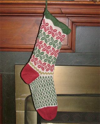 Pepitas Christmas Stocking Pattern by Alison Green Will