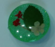 #3304 Blossoms - 1 inches (25 mm) Round Buttons