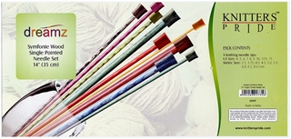 200607 Knitters Pride Dreamz 14 inch Wood Single Pointed Needle Set