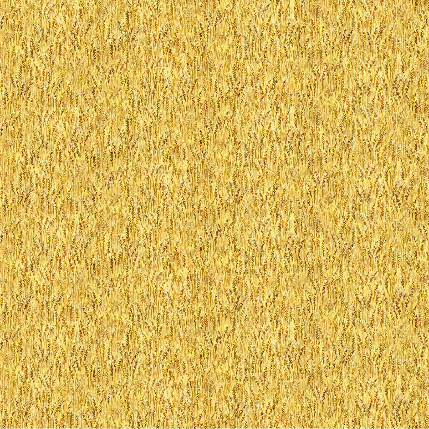 Homegrown Happiness Wheat 100% Cotton Fabric - 24365-52 - By the Yard - Yellow