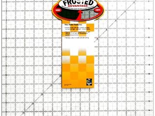 Olfa 16.5 x 16.5 inch Non-Slip Frosted Advantage Acrylic Ruler