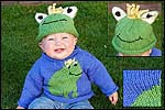 Cascade Childrens Frog Sweater and Hat Pattern