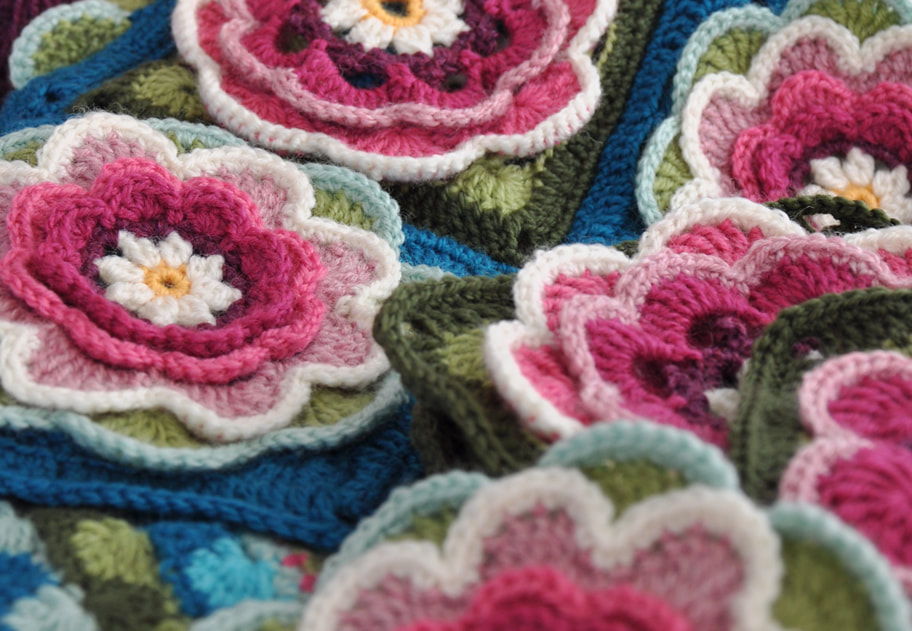 Yarn Pack - Lily Pond Crochet Blanket by Jane Crowfoot