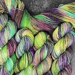 Shirsty Cat Designs BFL Sock Yarn - Frog Waltz