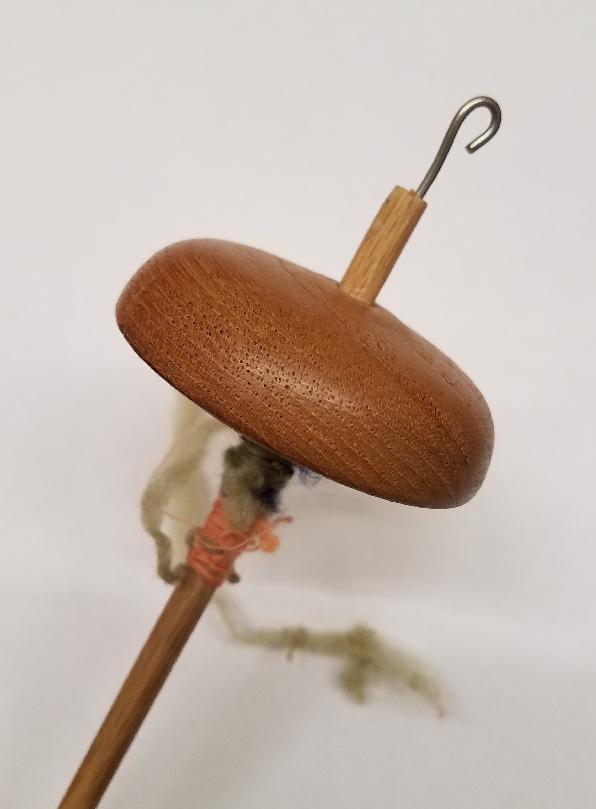 Rosamund Wood Turnings Drop Spindle - Teak - 2 inch 0.6 oz Rosamund Wood Turnings Drop Spindle - Teak - 2 inch 0.6 oz