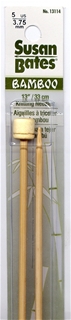 Susan Bates 13 inch Bamboo Single Point Needle Size # 5 3.75mm Susan Bates 13 inch Bamboo Single Point Needle Size # 5 3.75mm